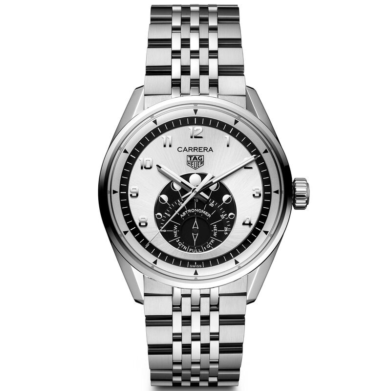 TAG Heuer Carrera Astronomer Silver Dial Watch, 39mm image number 0