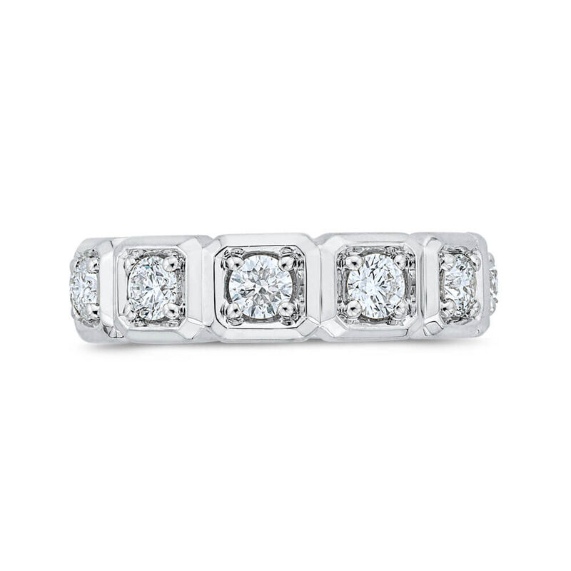 Bella Ponte Diamond Band, 14K White Gold image number 1