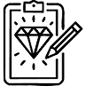 Diamond inspection icon