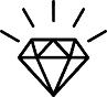 Sparkling diamond icon