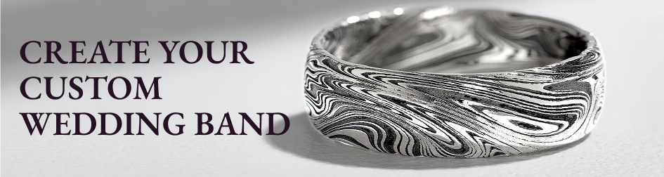 Damascus steel men's band