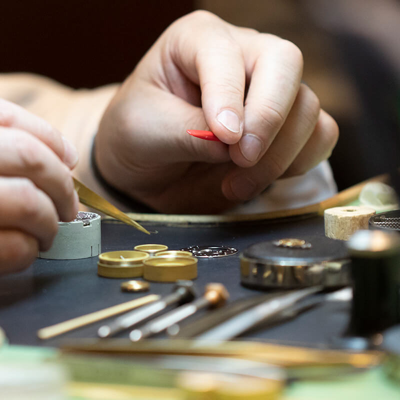 Watchmaker using tools
