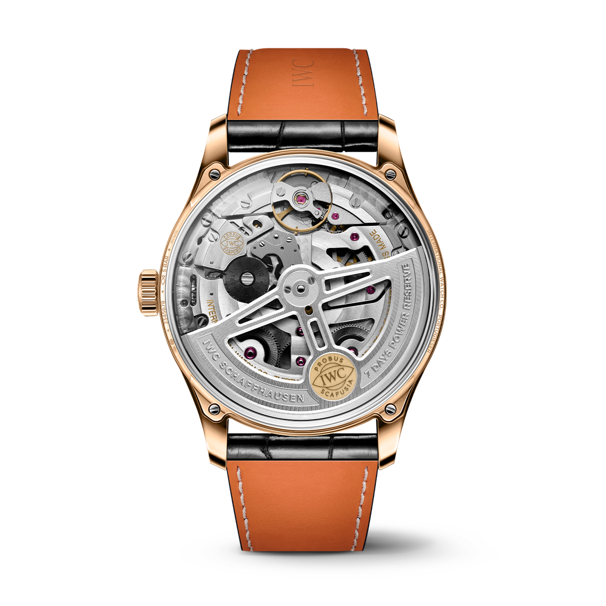 タリオ IWC Portugieser Automatic 42 Black Dial Watch, 42.4mm