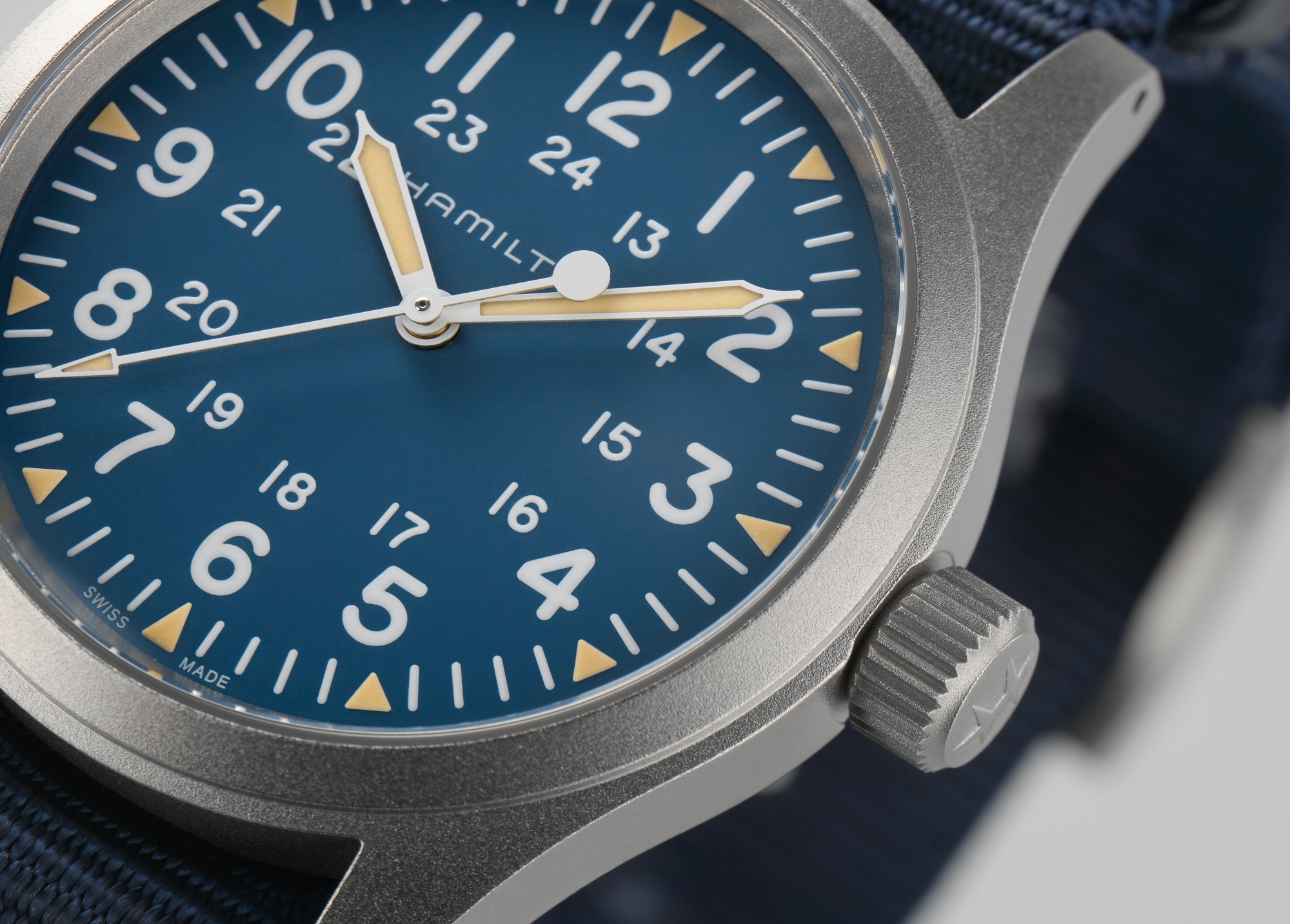 Hamilton Khaki Field Mechanical Watch Blue Dial, 38mm