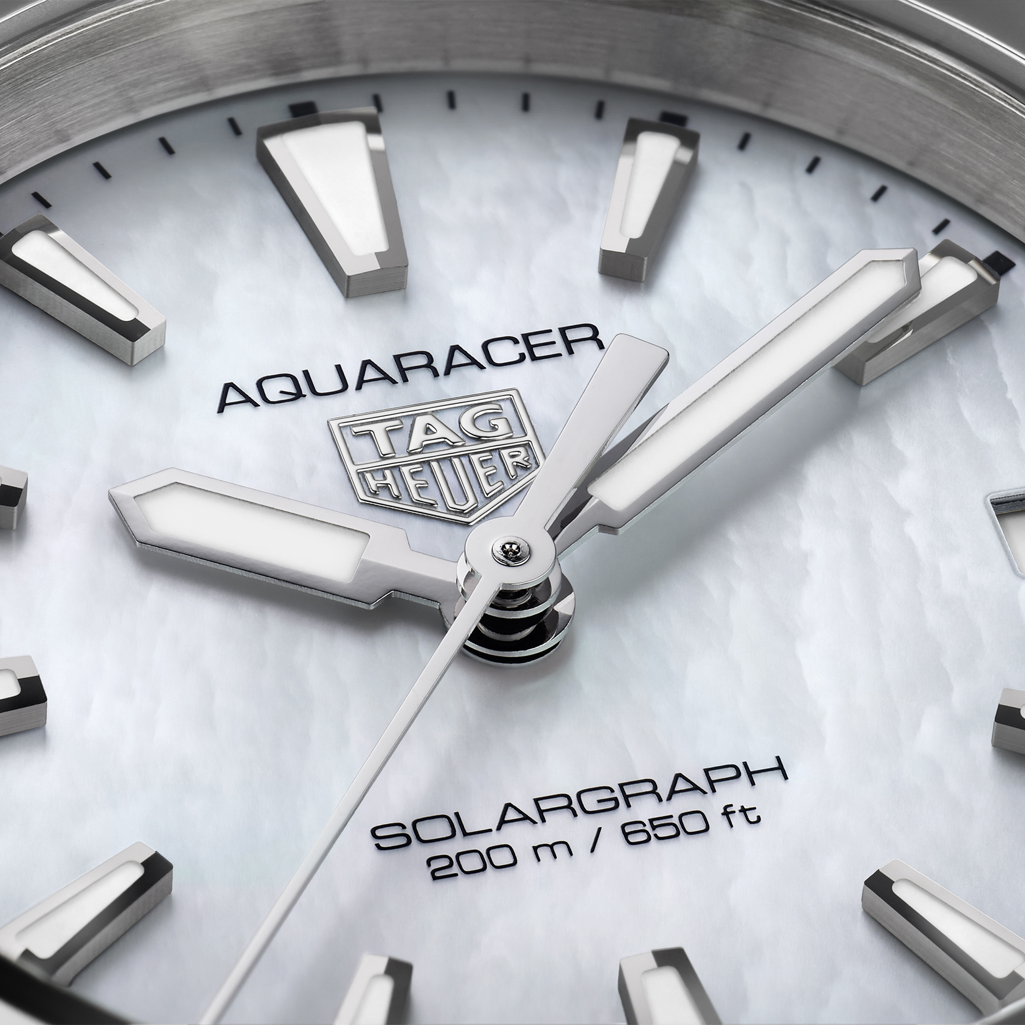 TAG Heuer Aquaracer Professional 200 Solargraph White Dial, Steel, 34mm