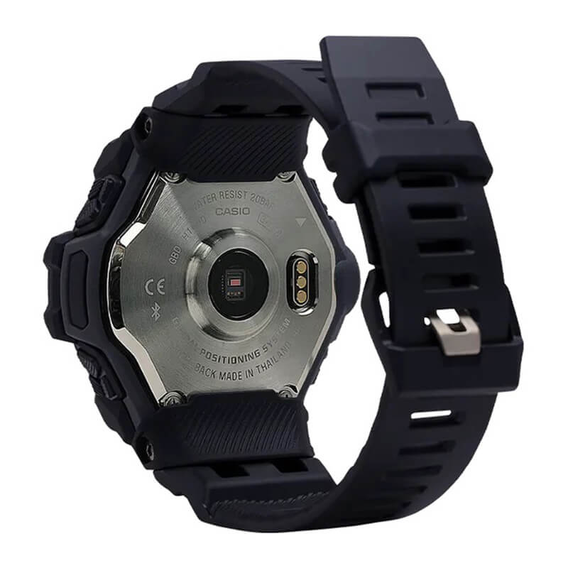 GShock Move Black Strap Bluetooth Heart Rate Monitor Solar Watch, 63mm