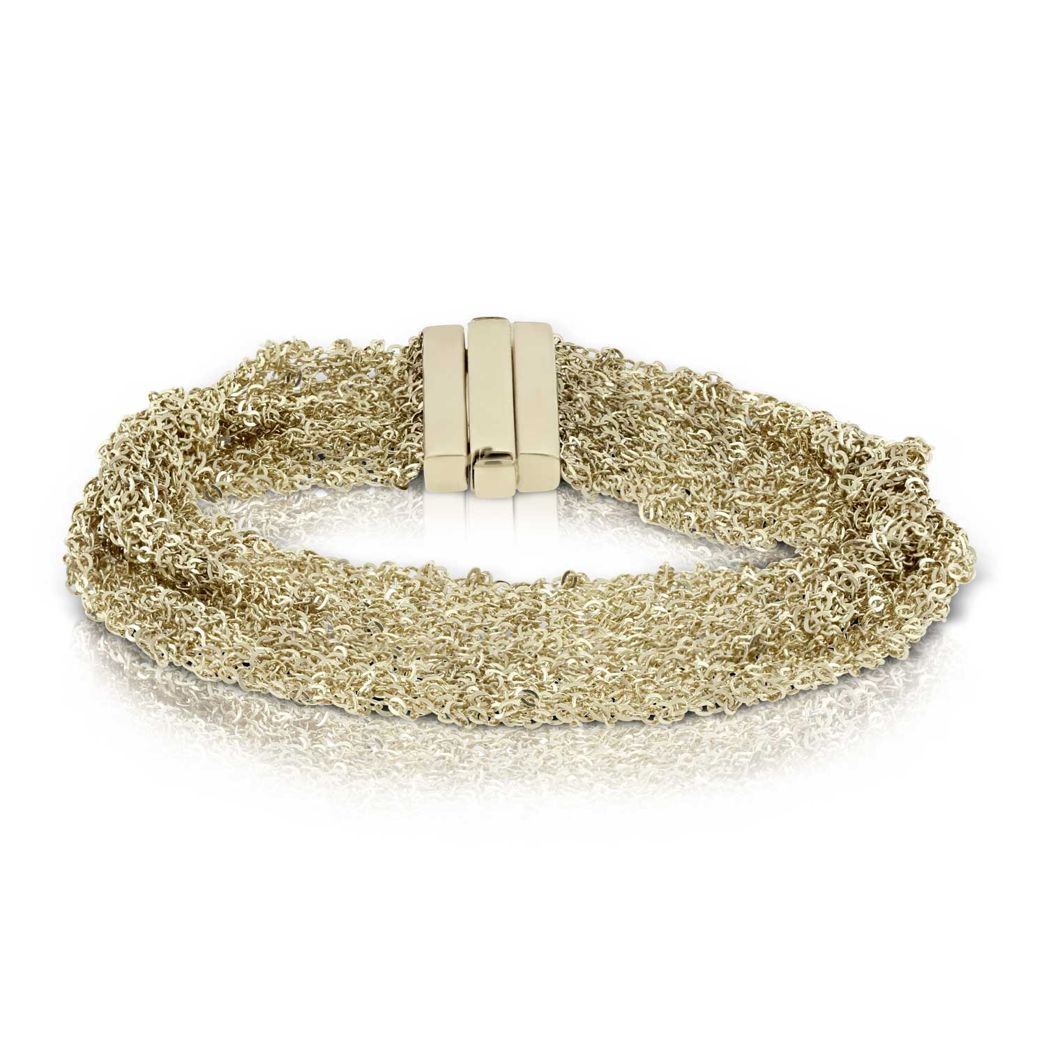 Toscano Woven 'Silk' Bracelet 14K | Ben 