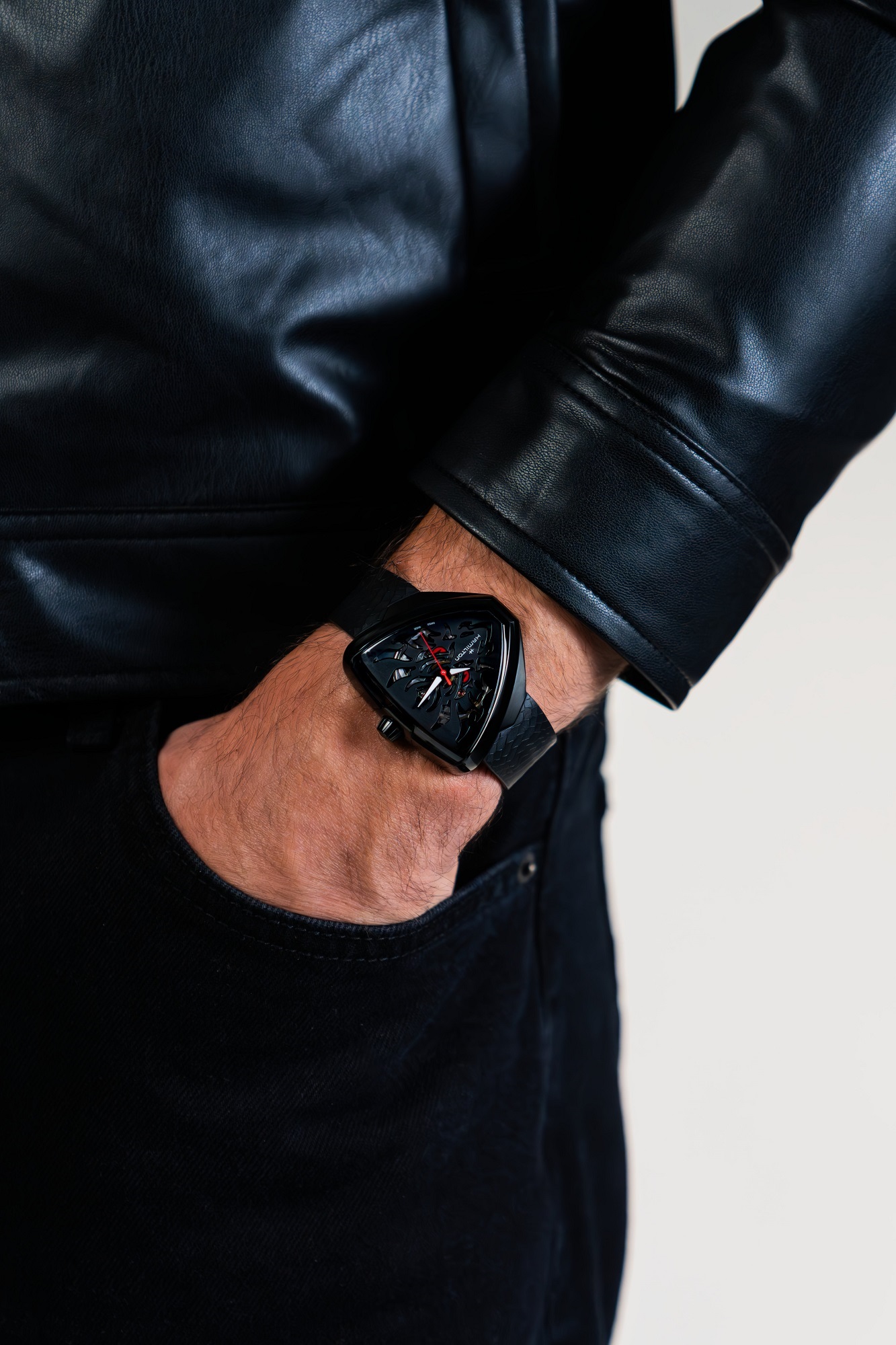 Hamilton Ventura Elvis80 Skeleton Auto Watch Black Dial, 42mm