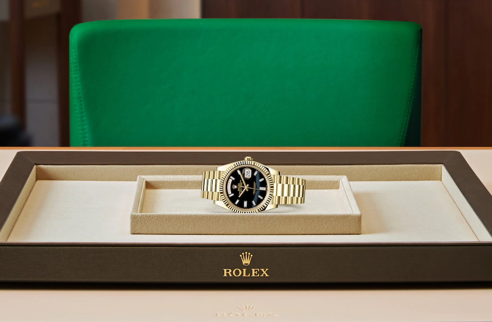 Rolex Day-Date 40 Day-Date Oyster, 40 mm, yellow gold - M228238-0059 at Ben Bridge