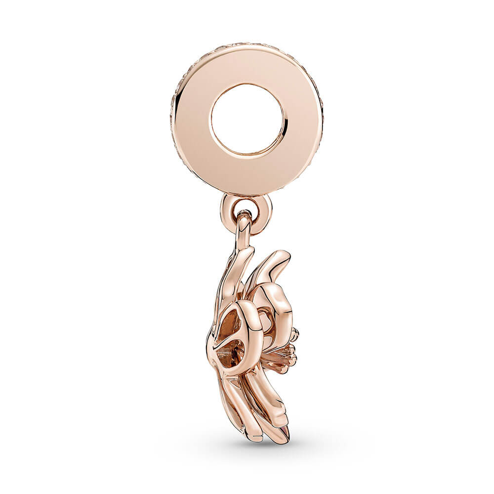 Pandora Cherry Blossom Enamel & CZ Dangle Charm