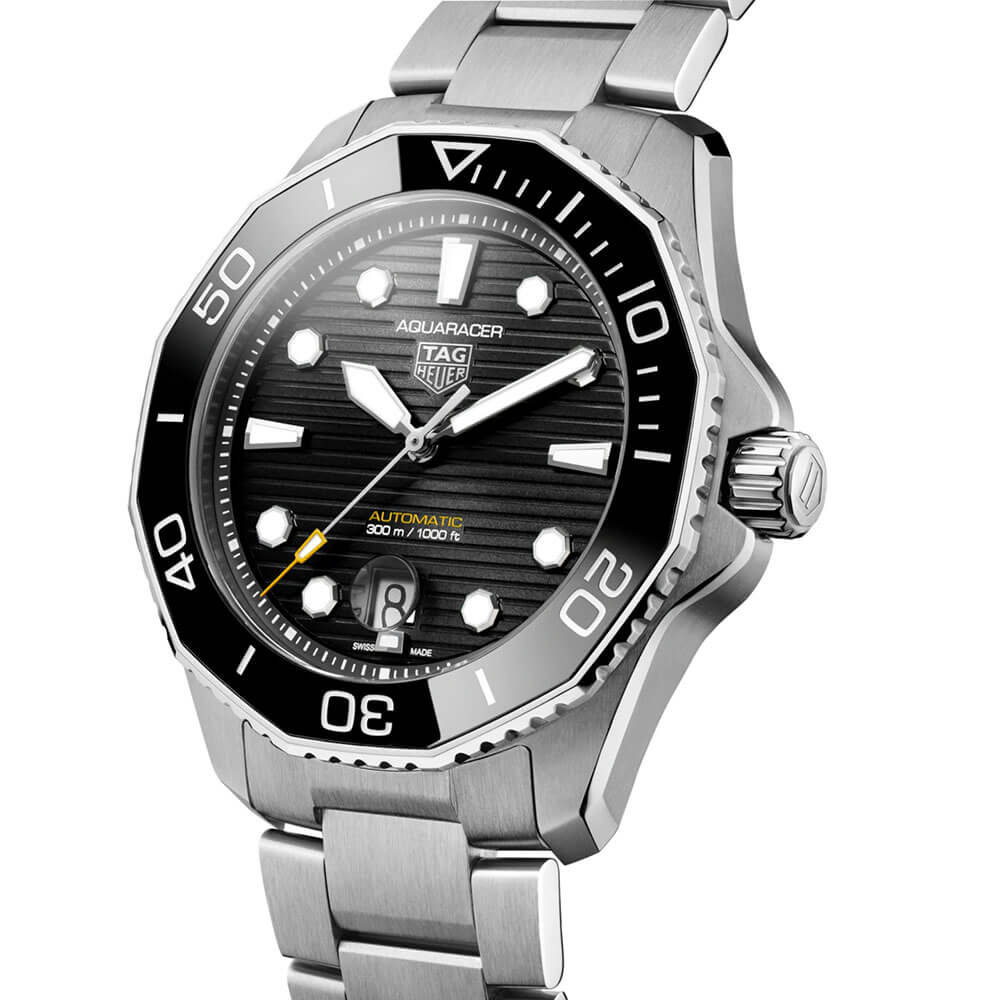 TAG Heuer Aquaracer Professional 300 Black Steel Watch, 43mm WBP201A