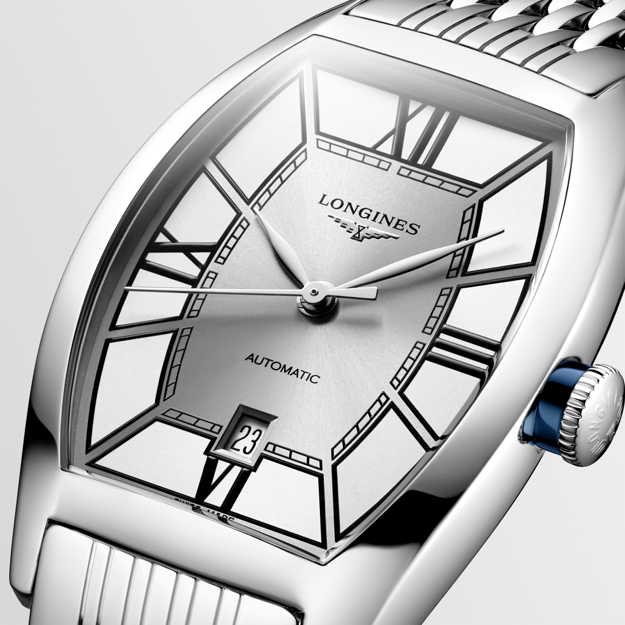 Longines Evidenza Silver Dial Watch, 26mm x 31mm