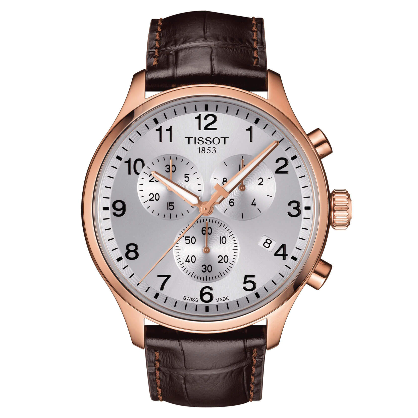 tissot tradition rose gold pvd men's quartz classic chronograph