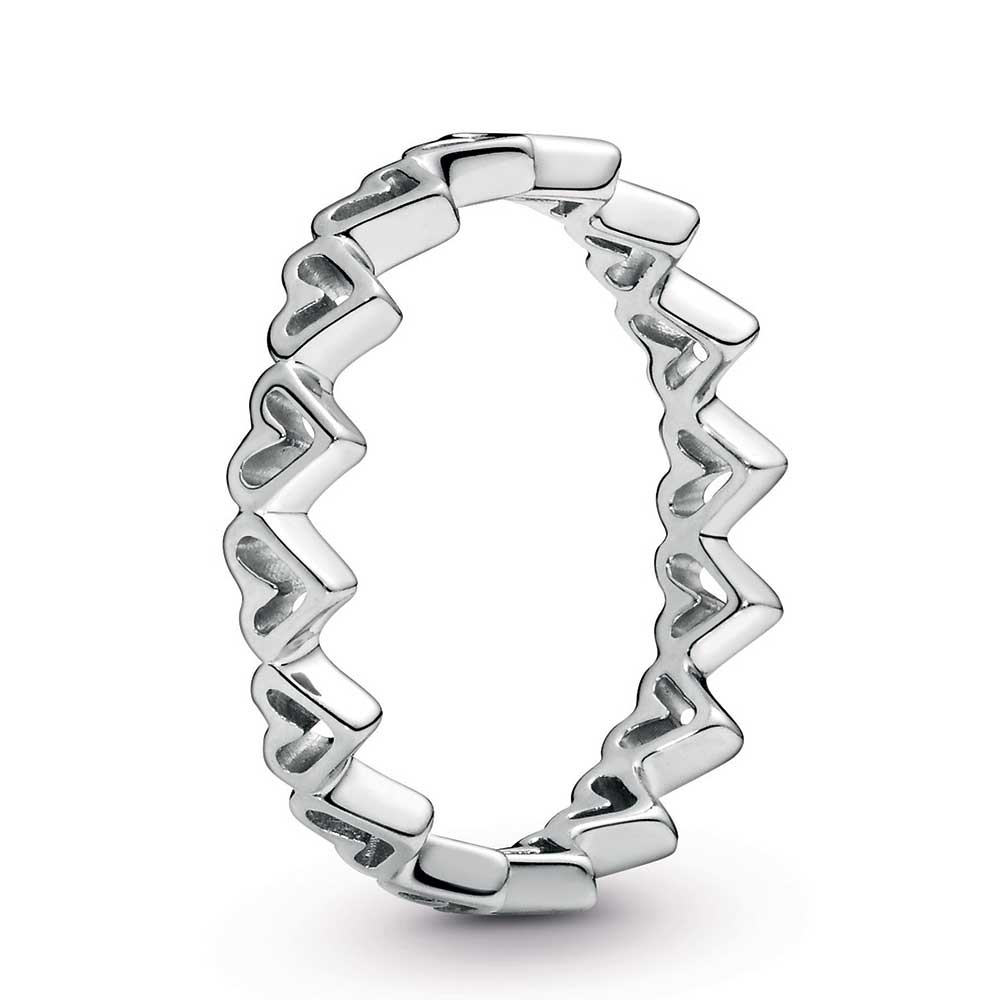Pandora Freehand Hearts Ring - 198696C00-58 | Ben Bridge Jeweler