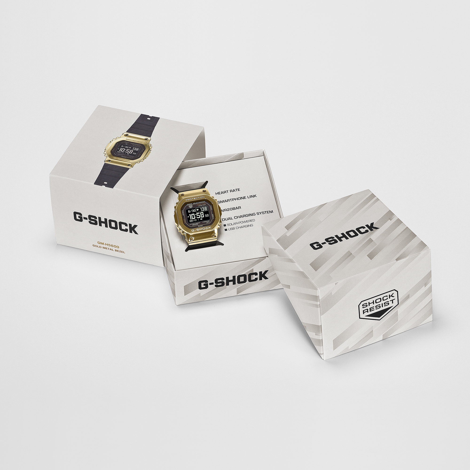 G-Shock Move GM-H5600 Digital Black Dial Watch, 51.5mm x 44mm