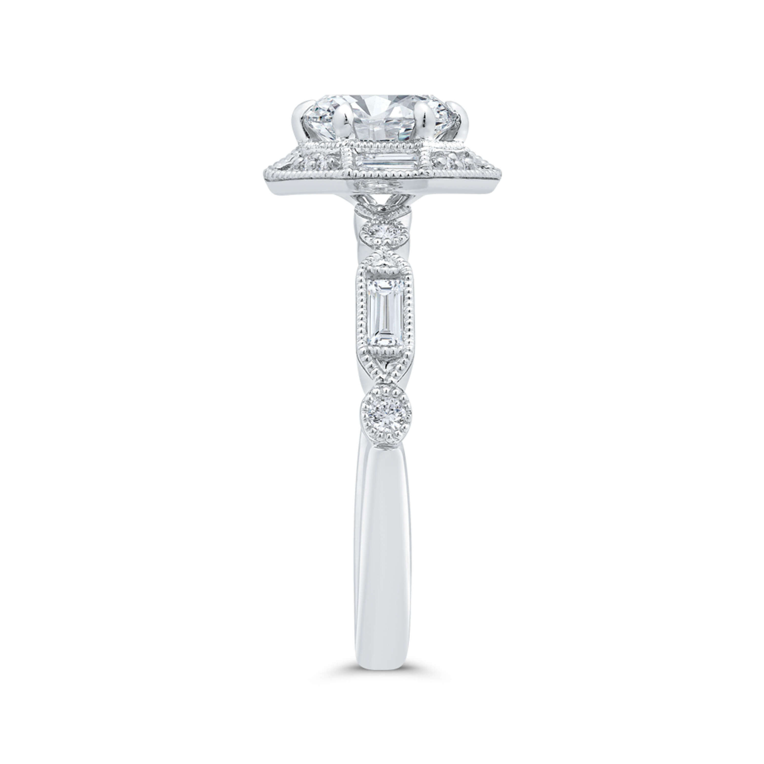 Bella Ponte Engagement Ring Setting, 14K White Gold