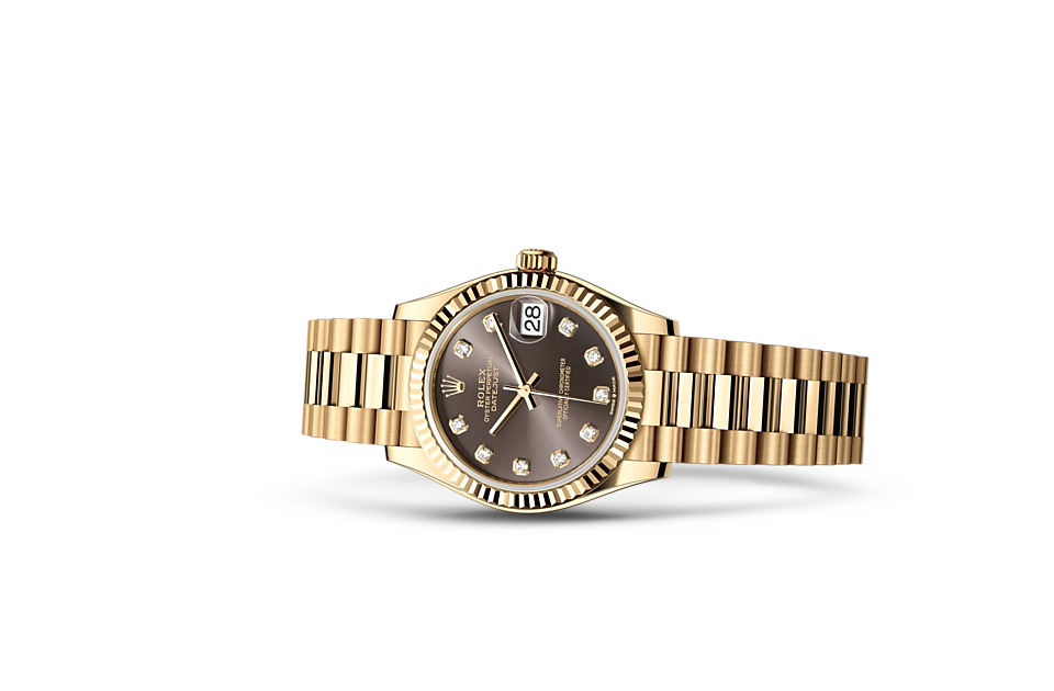 Rolex Datejust 31 Datejust Oyster, 31 mm, yellow gold - M278278-0036 at Ben Bridge