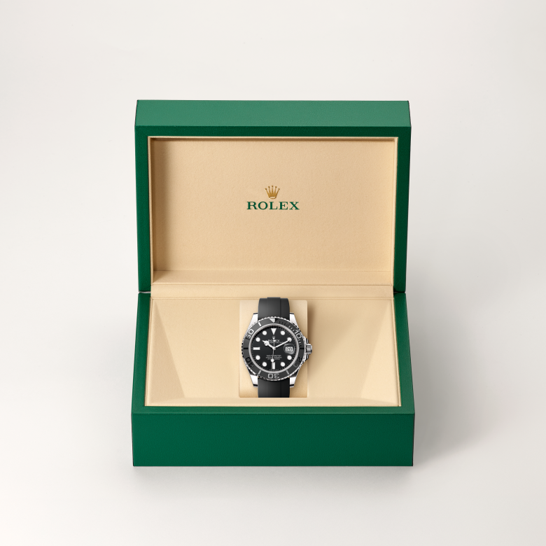 rolex yacht-master in 18 ct white gold, m226659-0002 - in rolex box - ben bridge