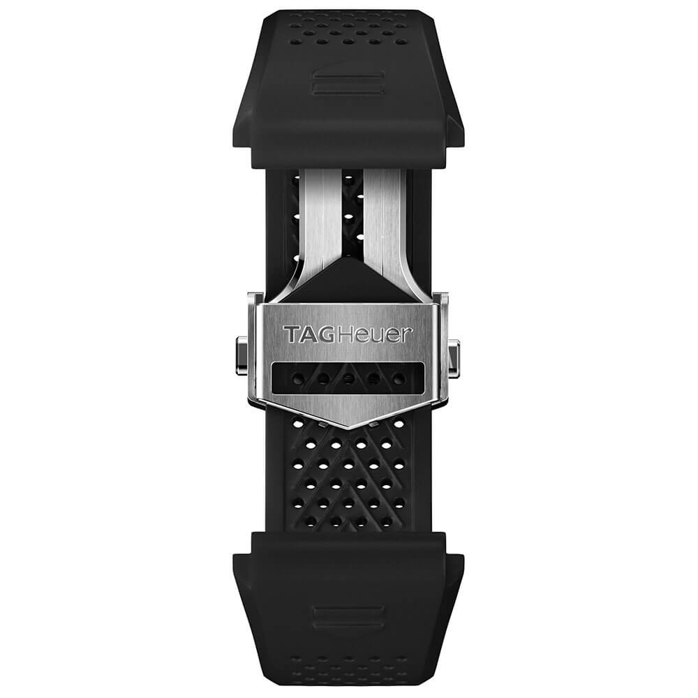 TAG Heuer ブラック ラバーベルト　E3.E4用 TAG Heuer Connected Calibre E4 45mm Black Rubber Watch Strap