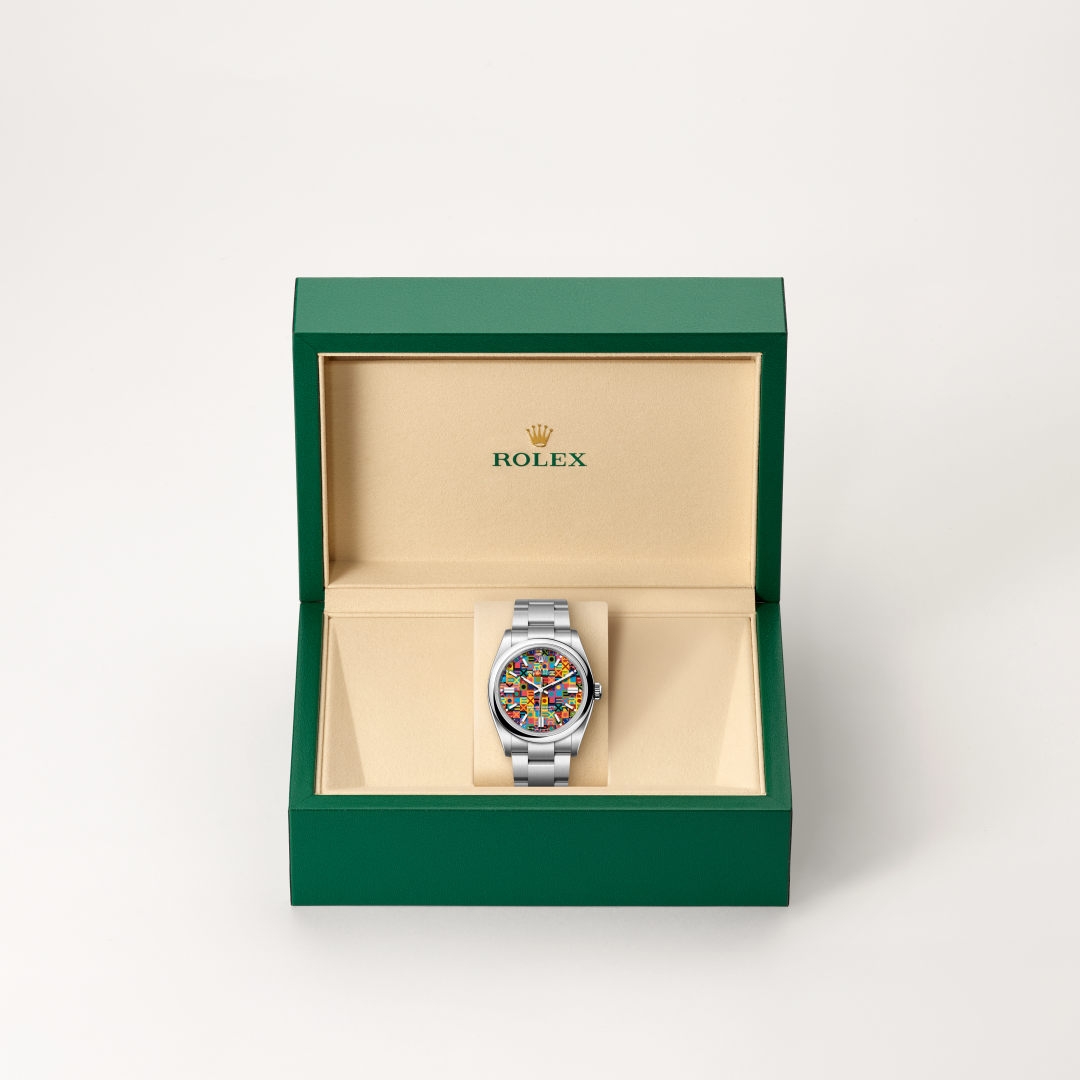 rolex oyster perpetual in oystersteel, m126000-0016 - in rolex box - ben bridge