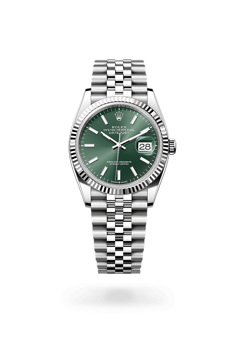 Rolex Datejust 36 White Rolesor - combination of Oystersteel and 