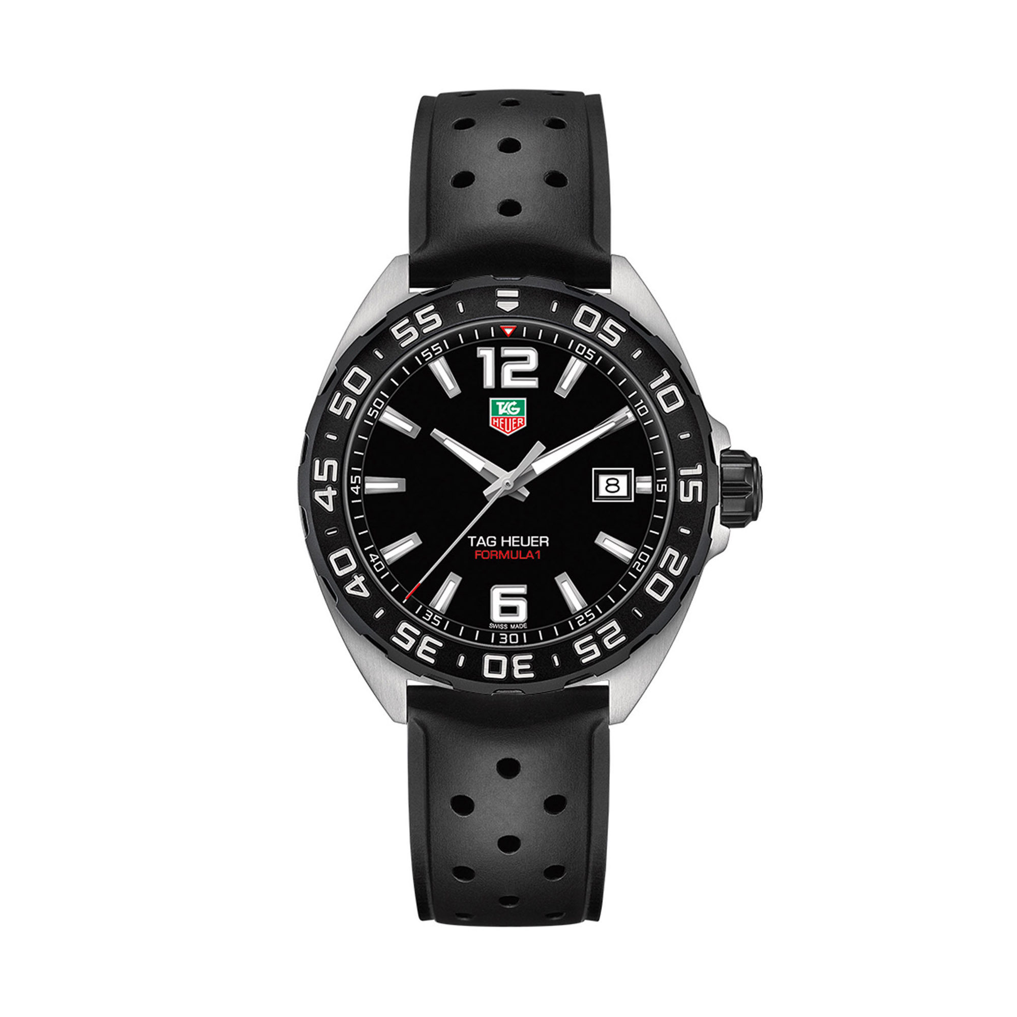 【希少】TAG Heuer Formula 1 ブラックラバーバンド 時計 TAG Heuer Formula 1 Quartz Mens Black Rubber Watch, 41mm