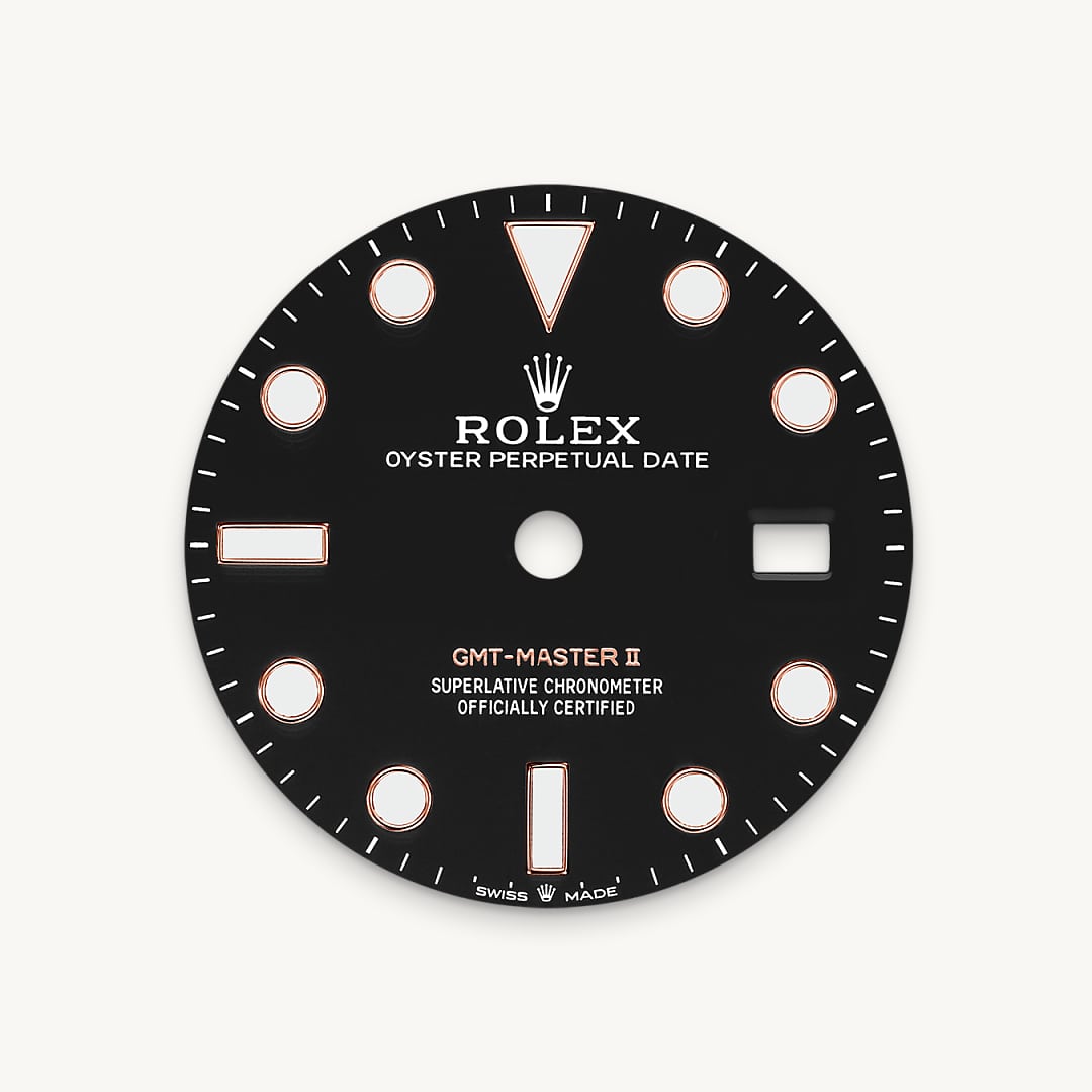 rolex gmt-master ii in everose rolesor - combination of oystersteel and everose gold, m126711chnr-0002 - black dial - ben bridge