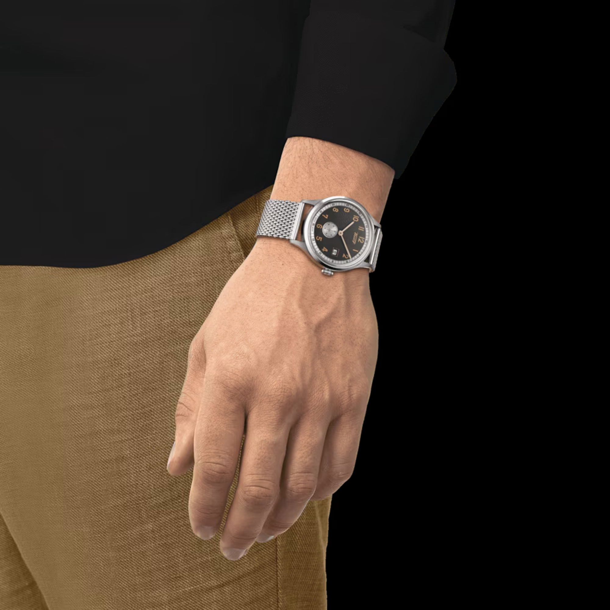 TISSOT Heritage Small Second 1938 COSC Gray Dial Watch, 39mm