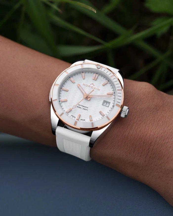 NORQAIN Adventure Sport White Dial Watch, 37mm