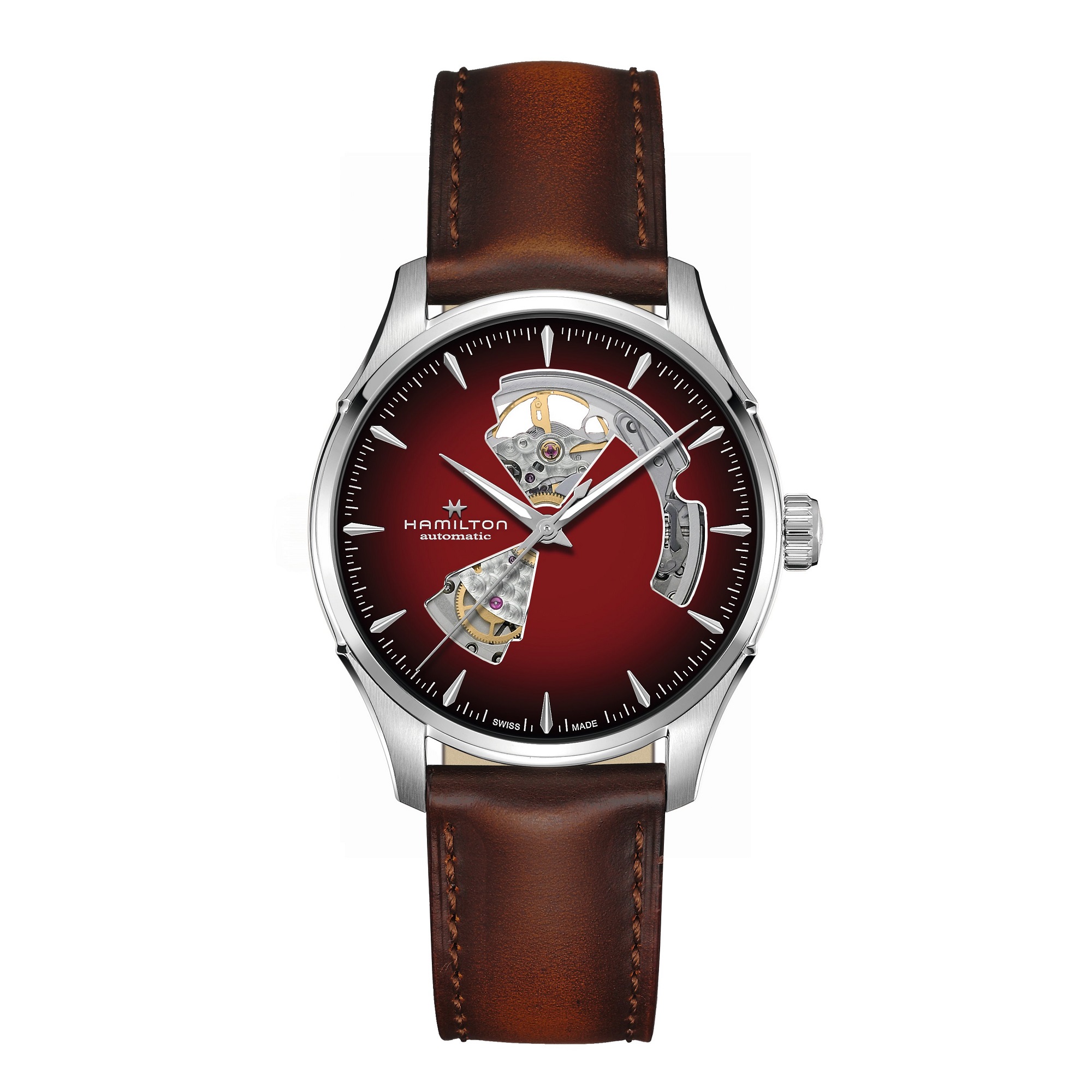 Hamilton Jazzmaster Open Heart Auto Watch Red Dial, 40mm