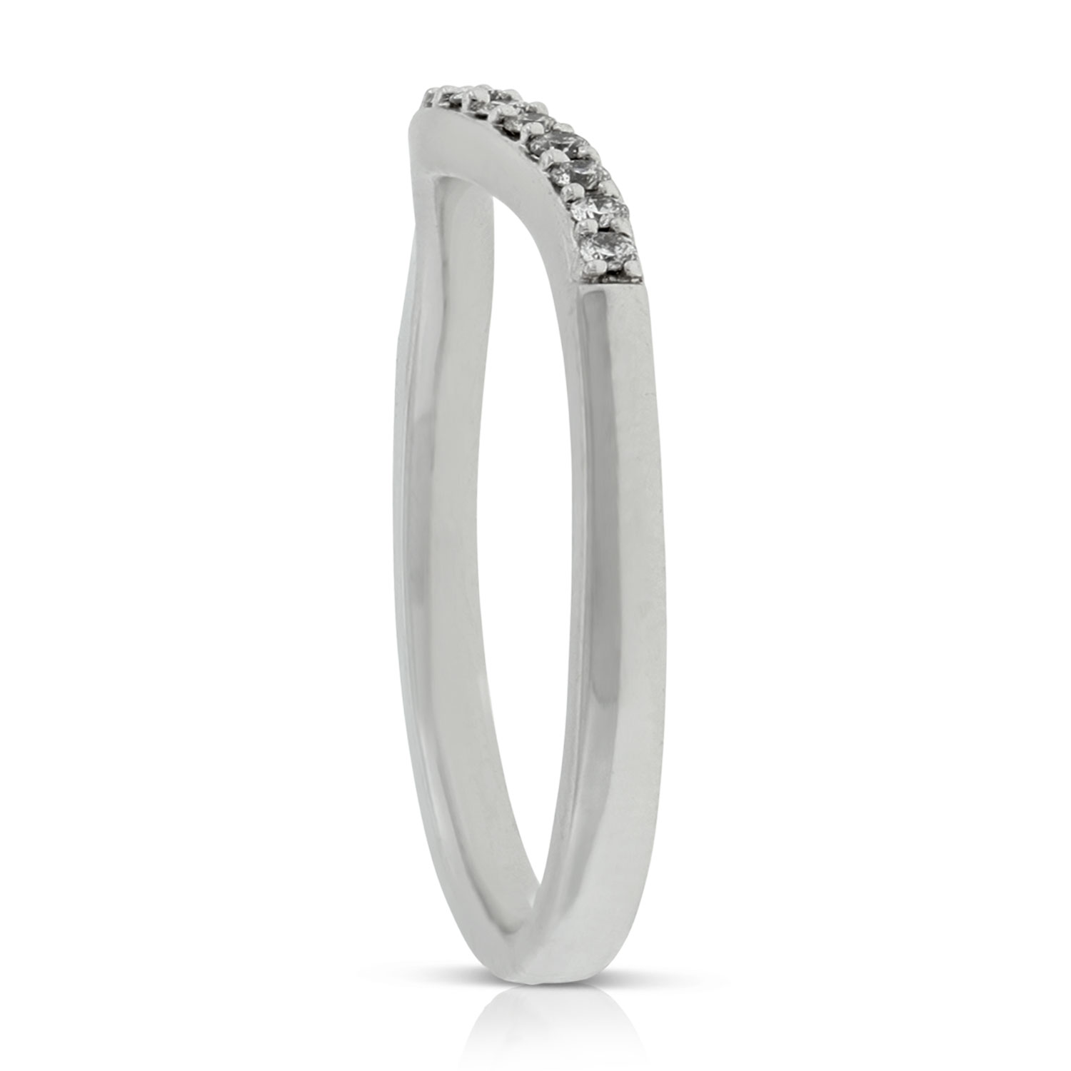 Diamond Contour Band 14K