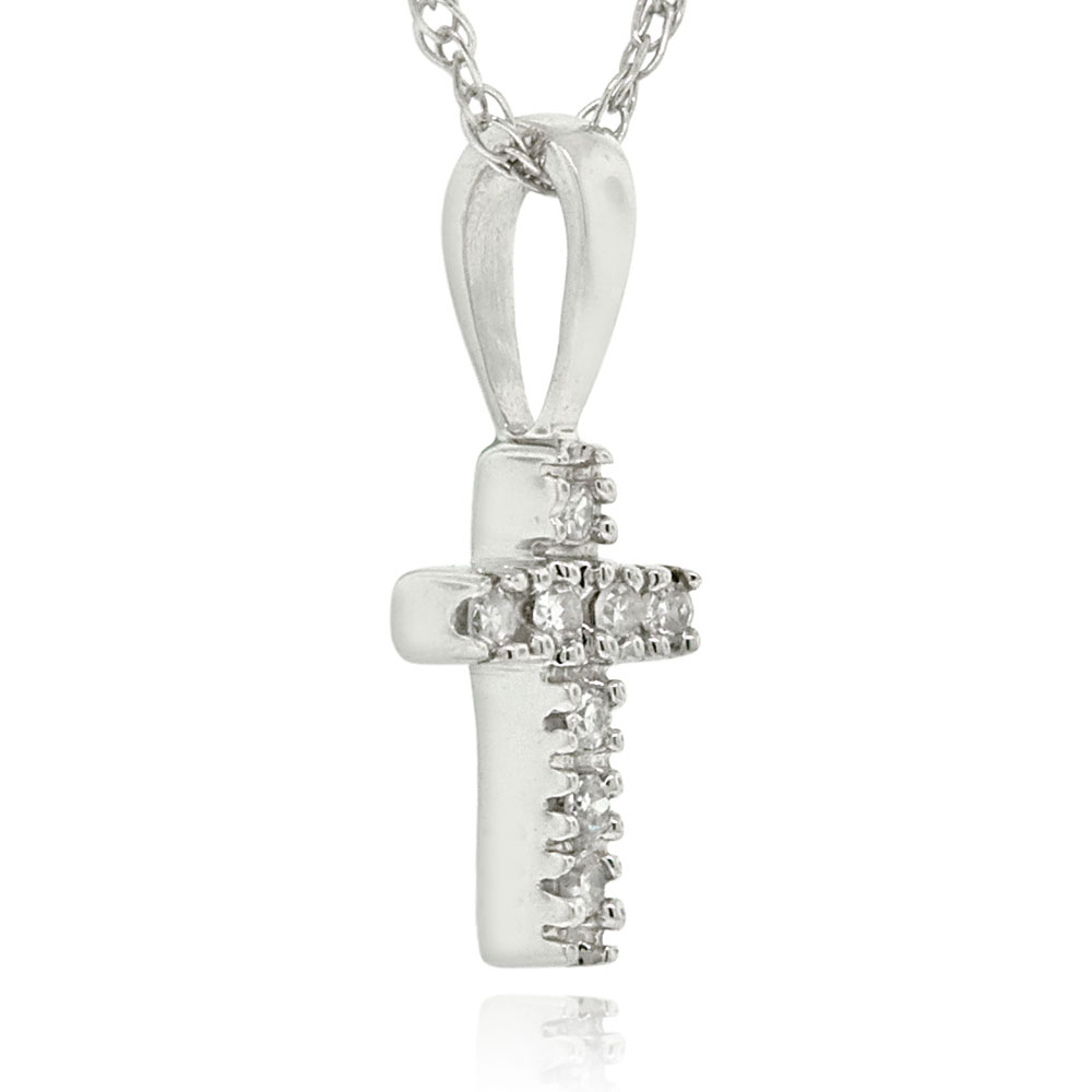 Baby Diamond Cross Pendant 14K Ben Bridge Jeweler