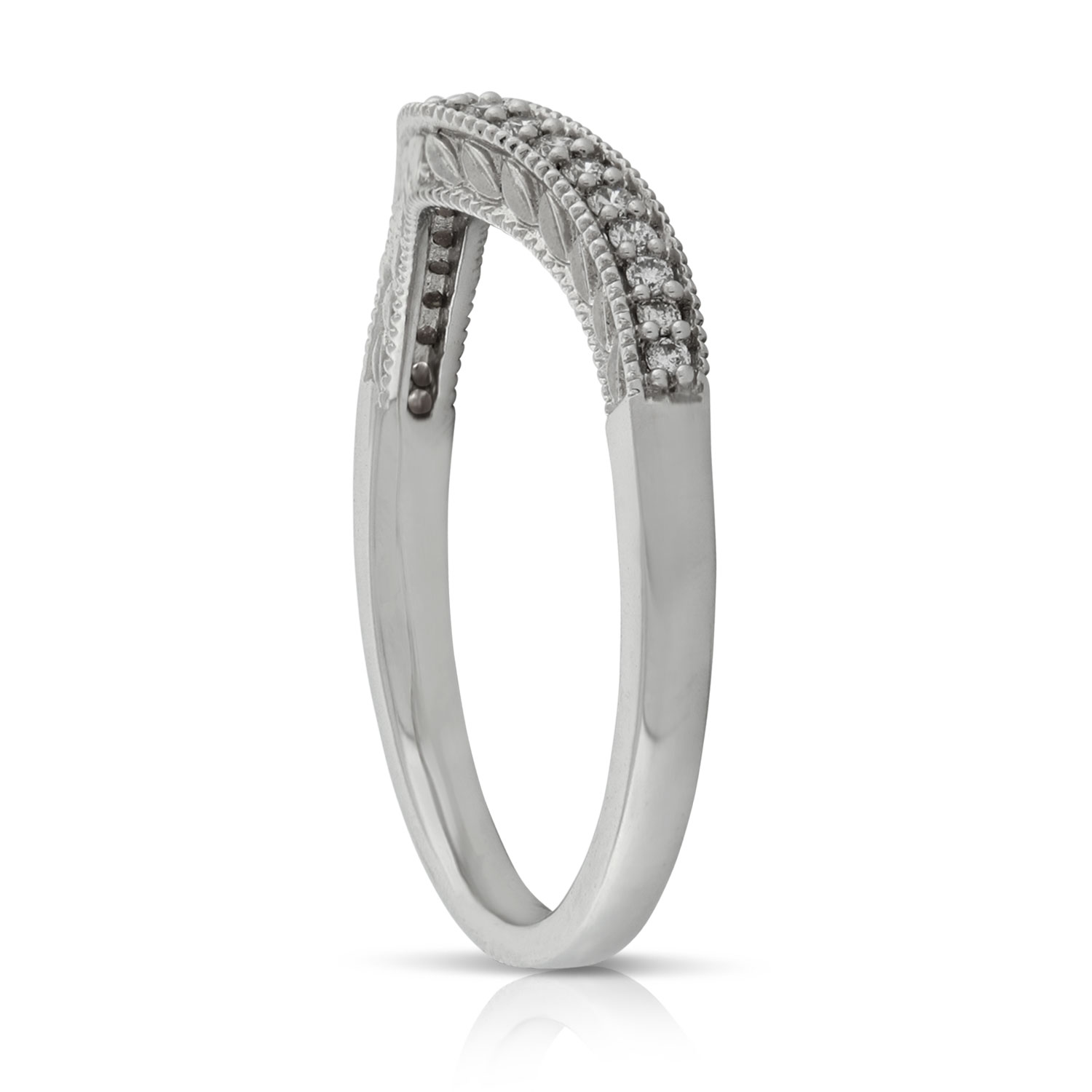 Diamond Contour Band 14K