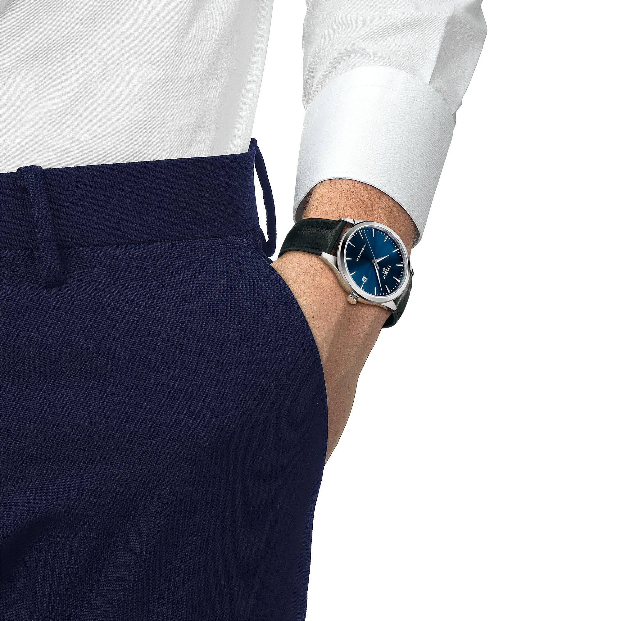 TISSOT Classic Dream Blue Dial Watch, 40mm