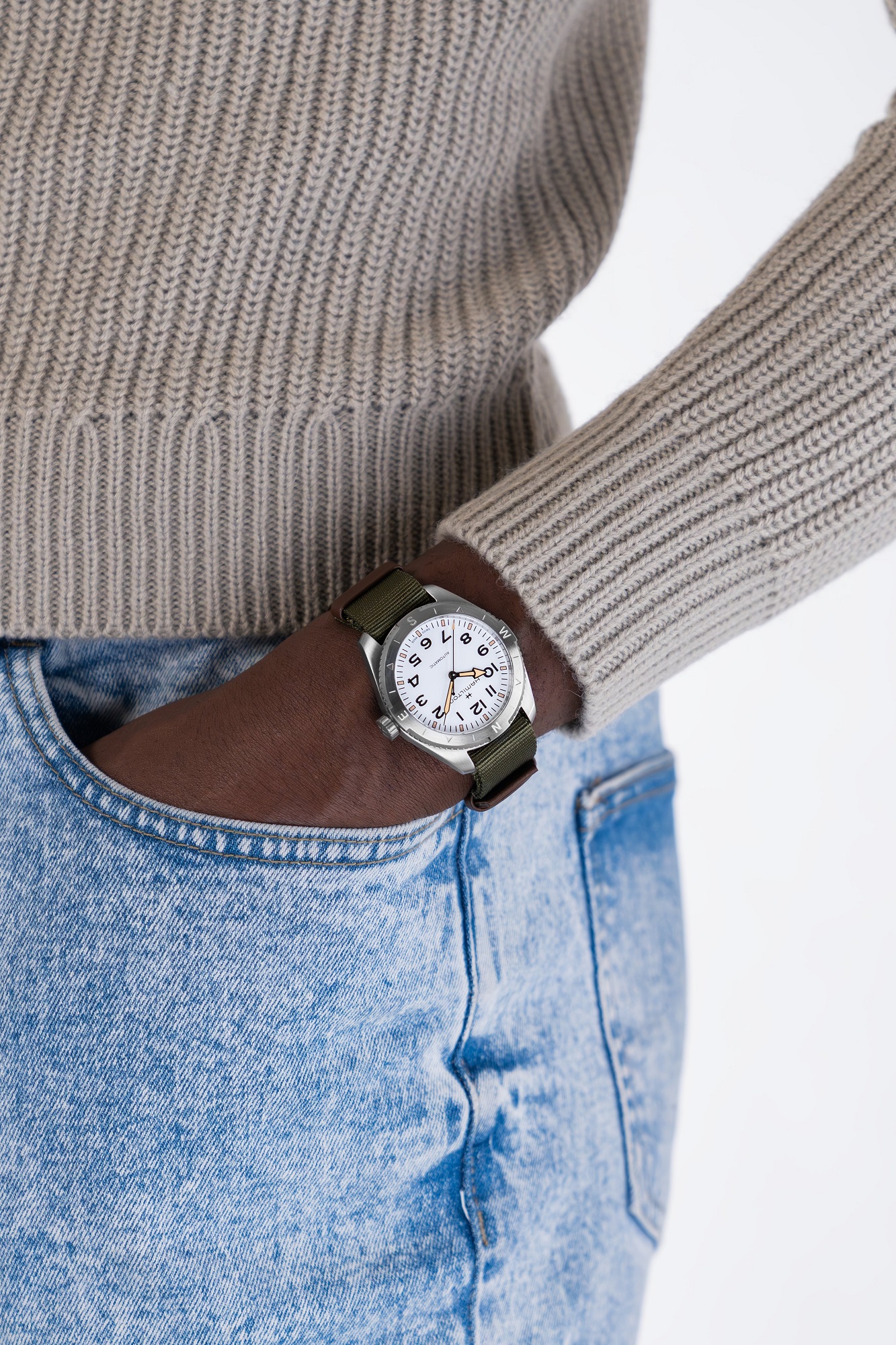 Hamilton Khaki Field Expedition Auto Watch White Dial, 41mm