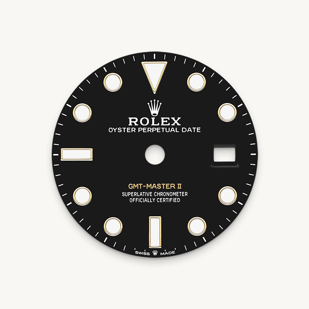 rolex gmt-master ii in yellow rolesor - combination of oystersteel and yellow gold, m126713grnr-0001 - black dial - ben bridge