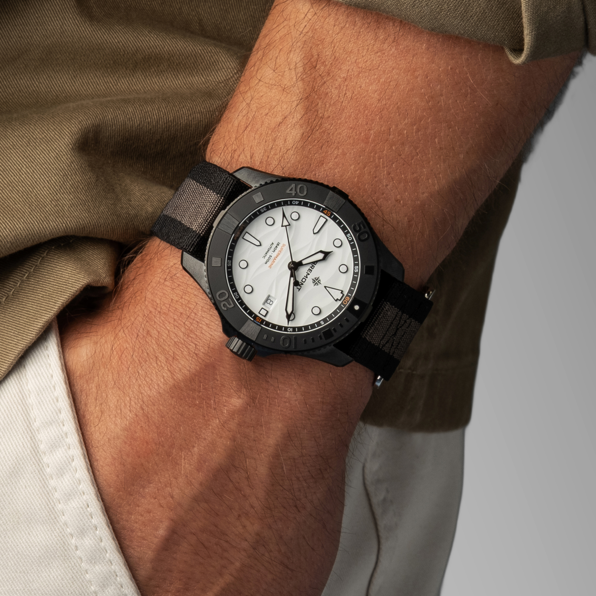 Bremont Supermarine Full Ceramic Polar White Dial Watch, 43mm