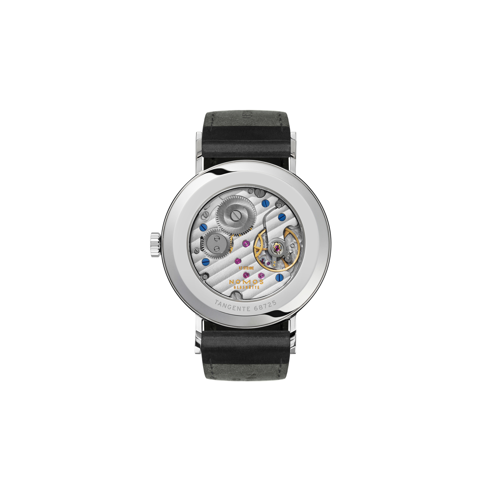 NOMOS Tangente 38 Date White Silver Dial Watch, 37.5mm