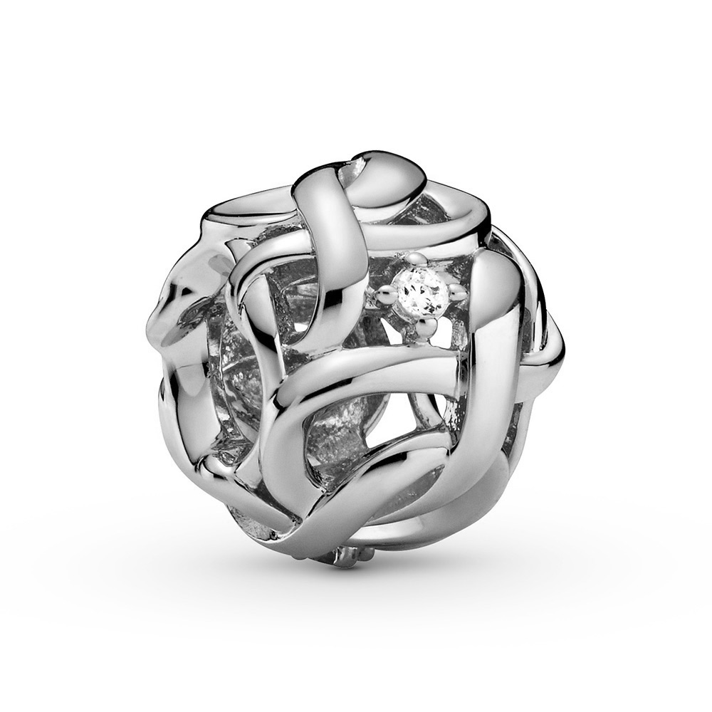 Pandora Openwork Woven Infinity CZ Charm - 798824C01 | Ben Bridge Jeweler