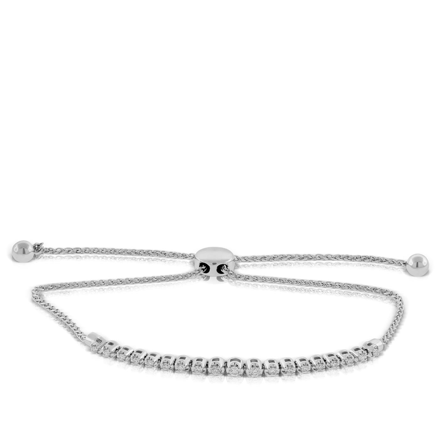 Diamond Bolo Bracelet 14K, 1/4 ctw. Ben Bridge Jeweler