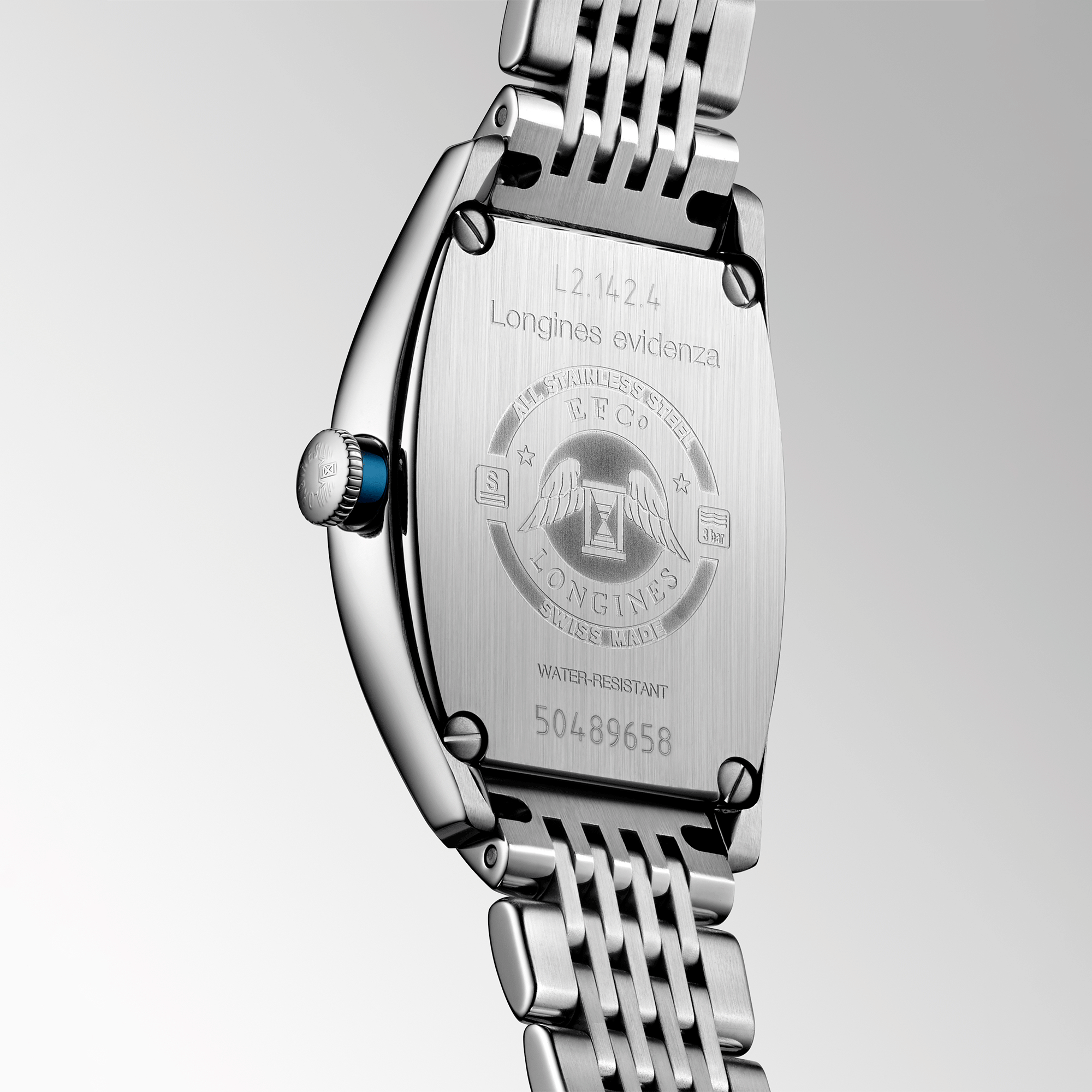 Longines Evidenza Silver Dial Watch, 26mm x 30.6mm