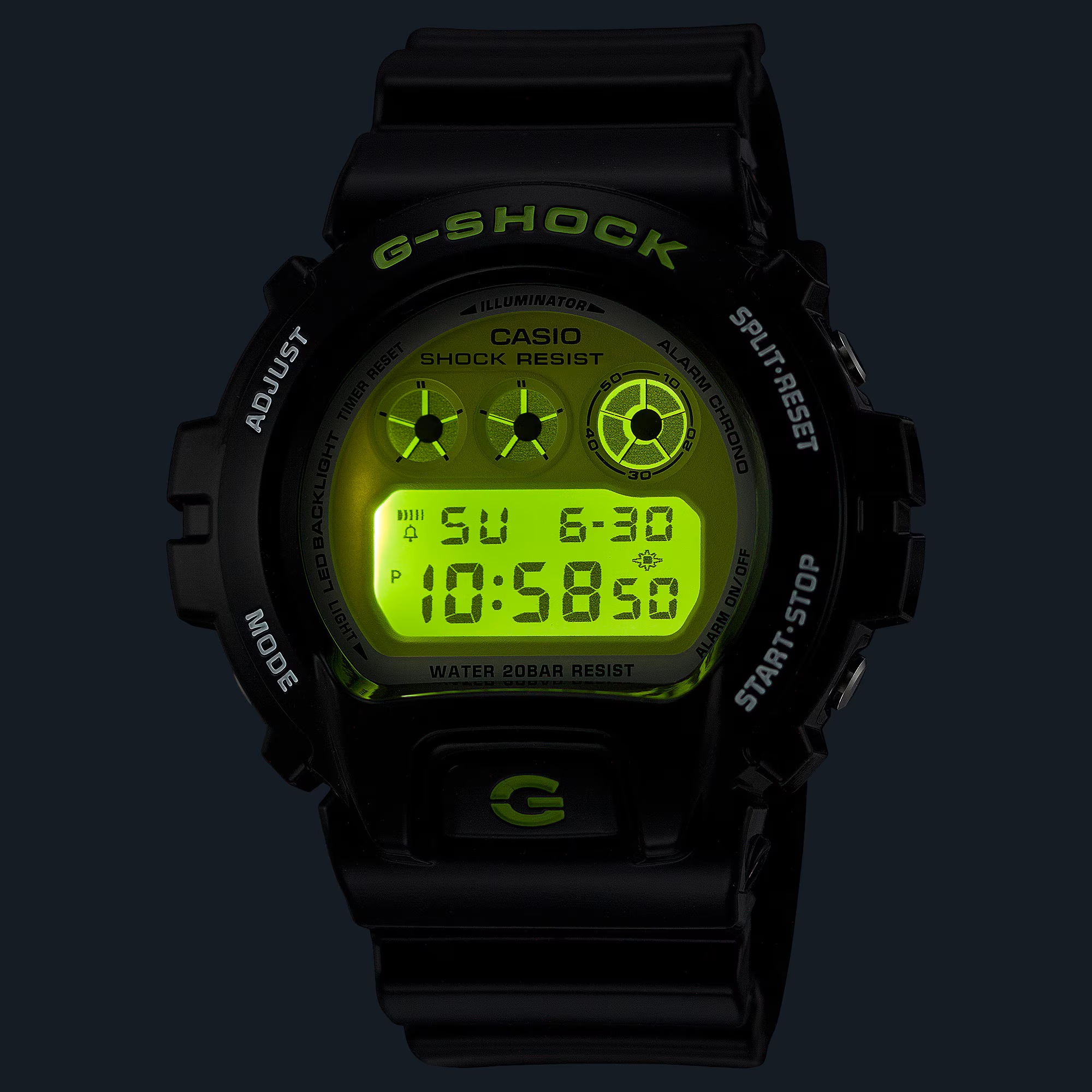 G-Shock Retro Revival Green Dial, 50mm