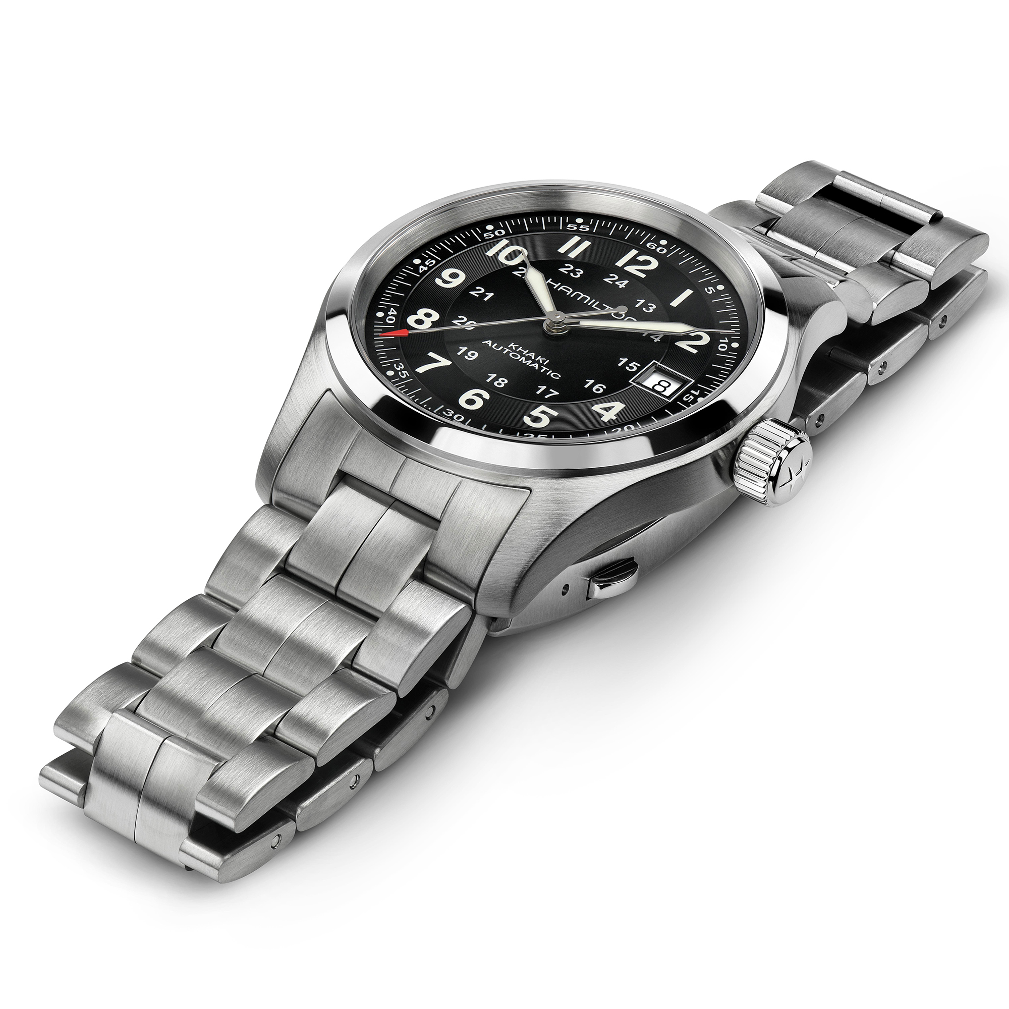 Hamilton Khaki Field Auto Black Dial Watch, 38mm
