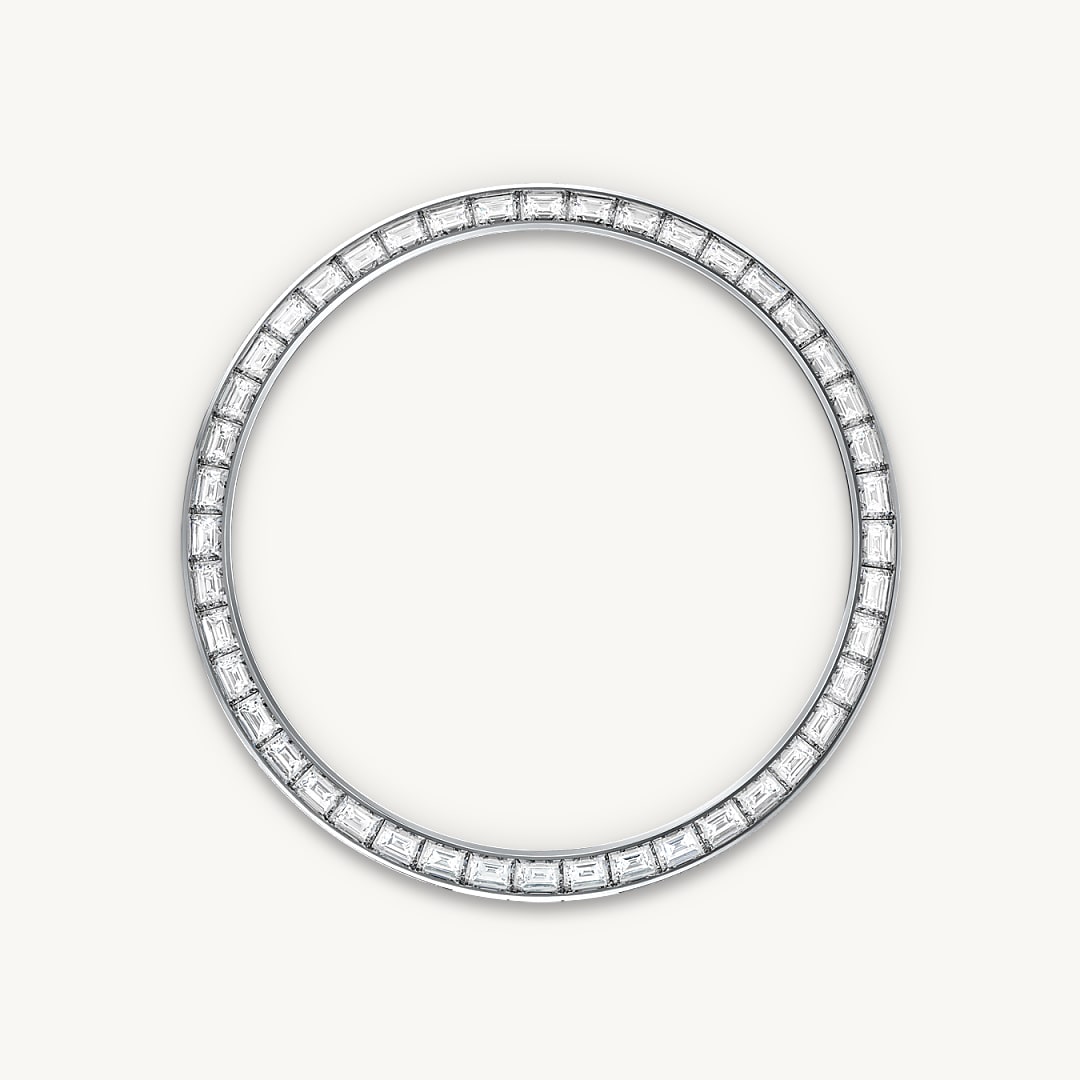 rolex land-dweller in platinum, m127286tbr-0001 - diamond-set bezel - ben bridge
