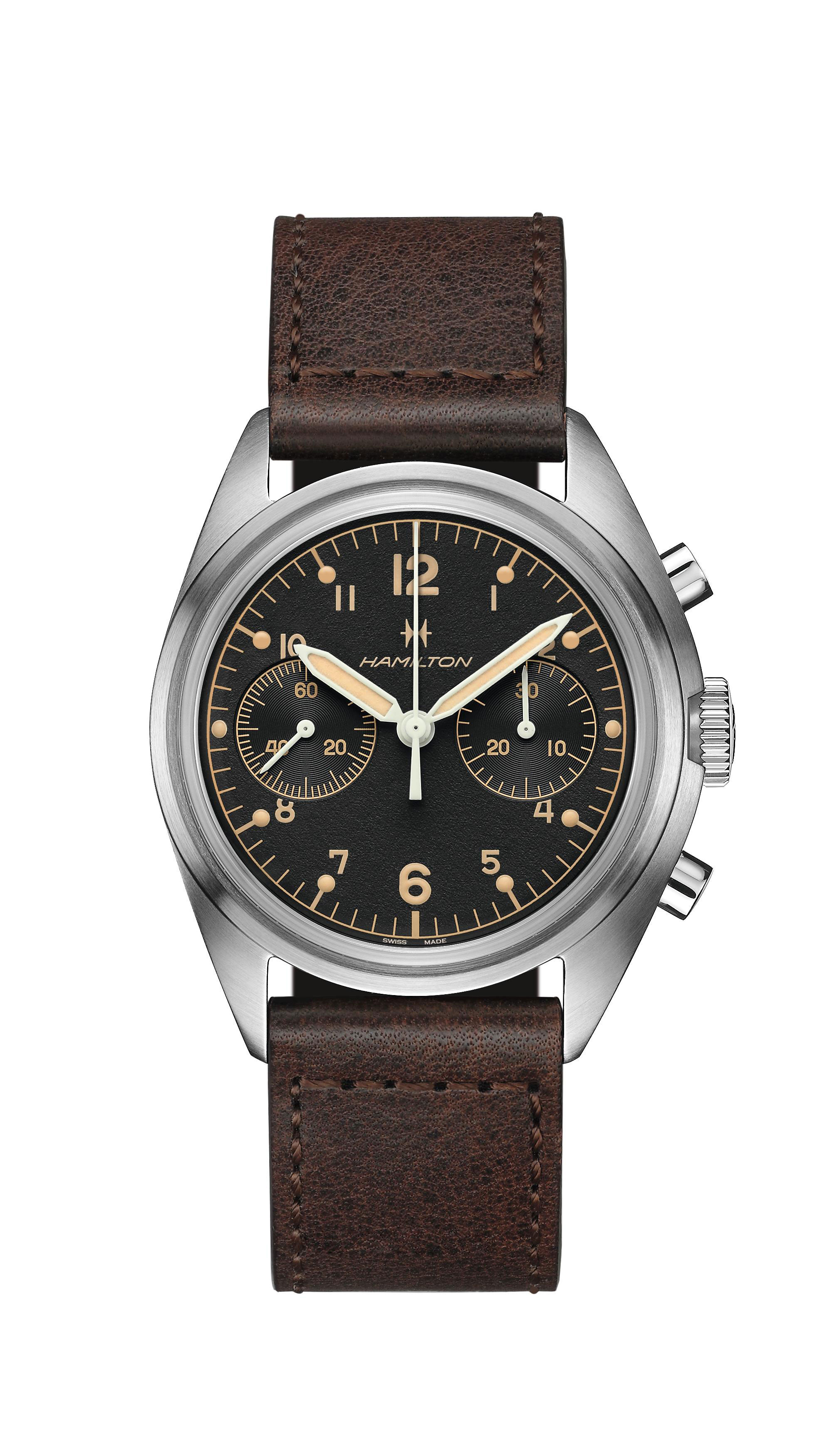 Hamilton Khaki Aviation Pilot Pioneer Mechanical Chrono Watch 