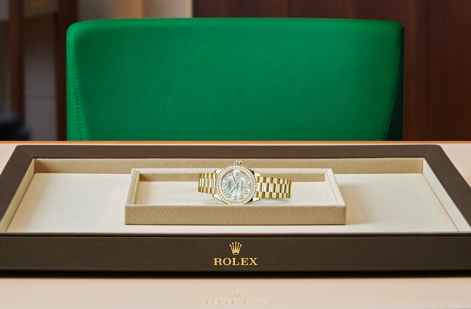 Rolex Lady-Datejust Oyster, 28 mm, yellow gold and diamonds - M279138RBR-0015 at Ben Bridge