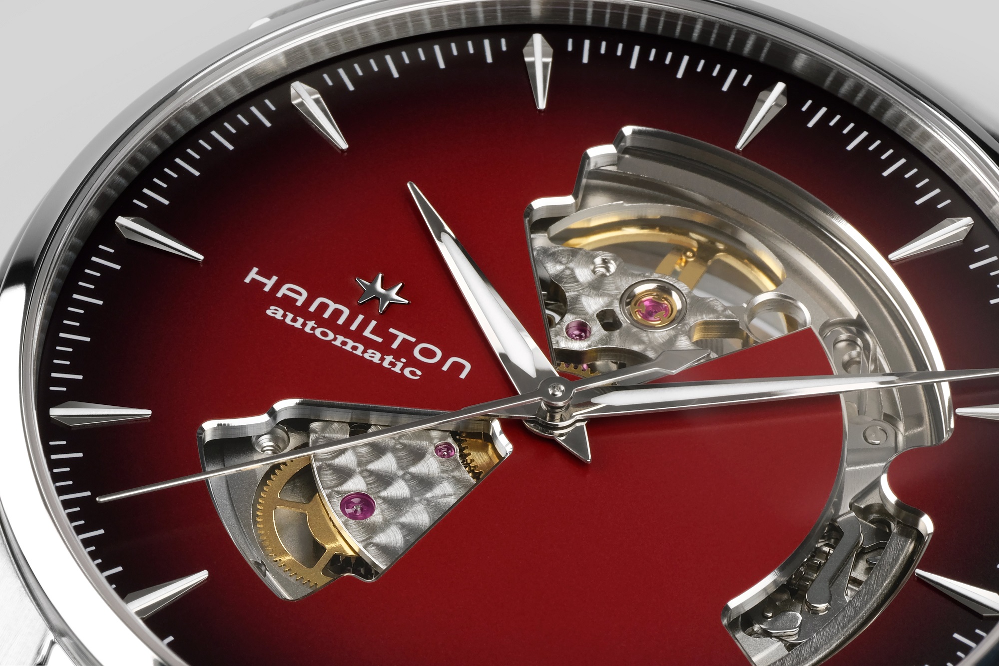 Hamilton Jazzmaster Open Heart Auto Watch Red Dial, 40mm