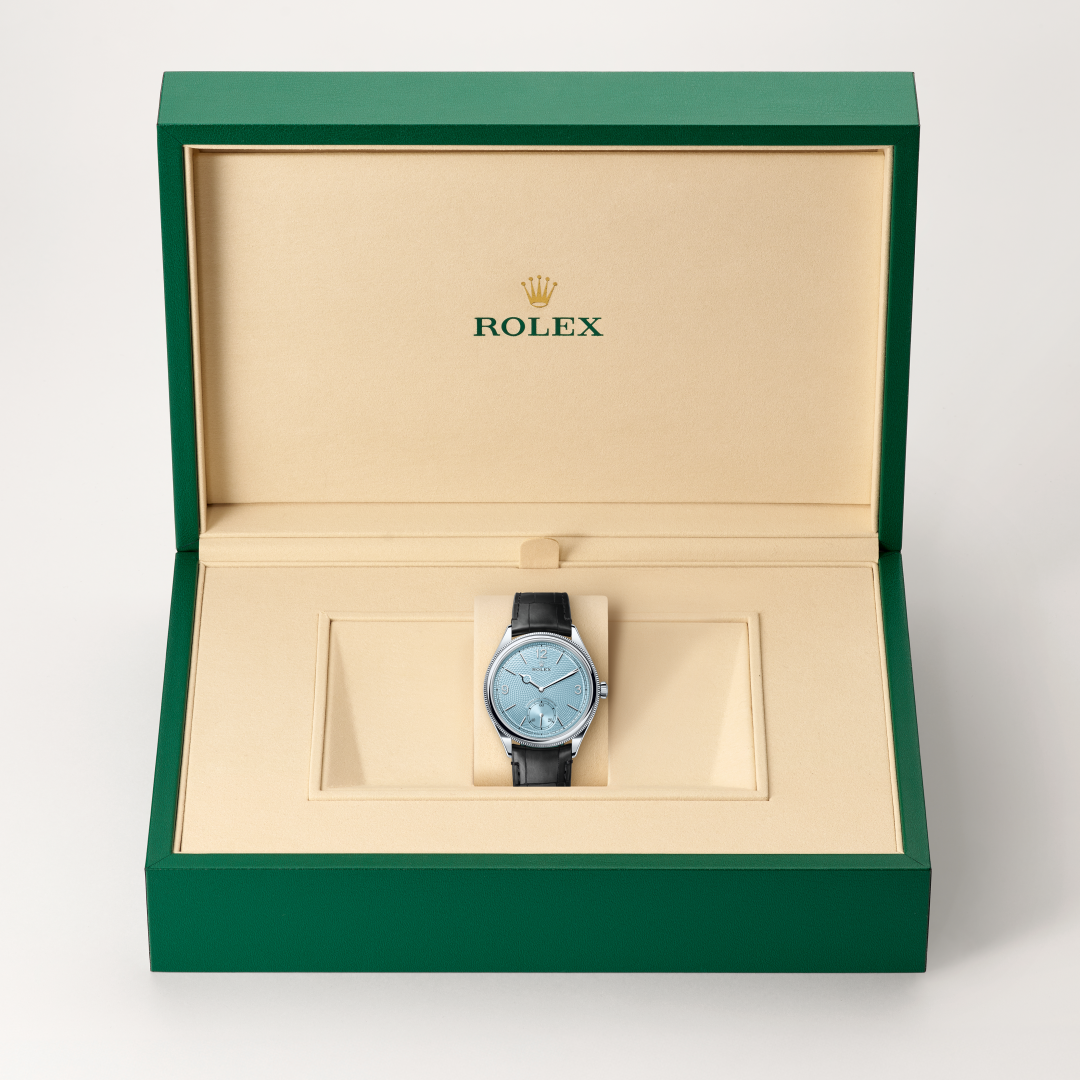 rolex 1908 in platinum, m52506-0003 - in rolex box - ben bridge
