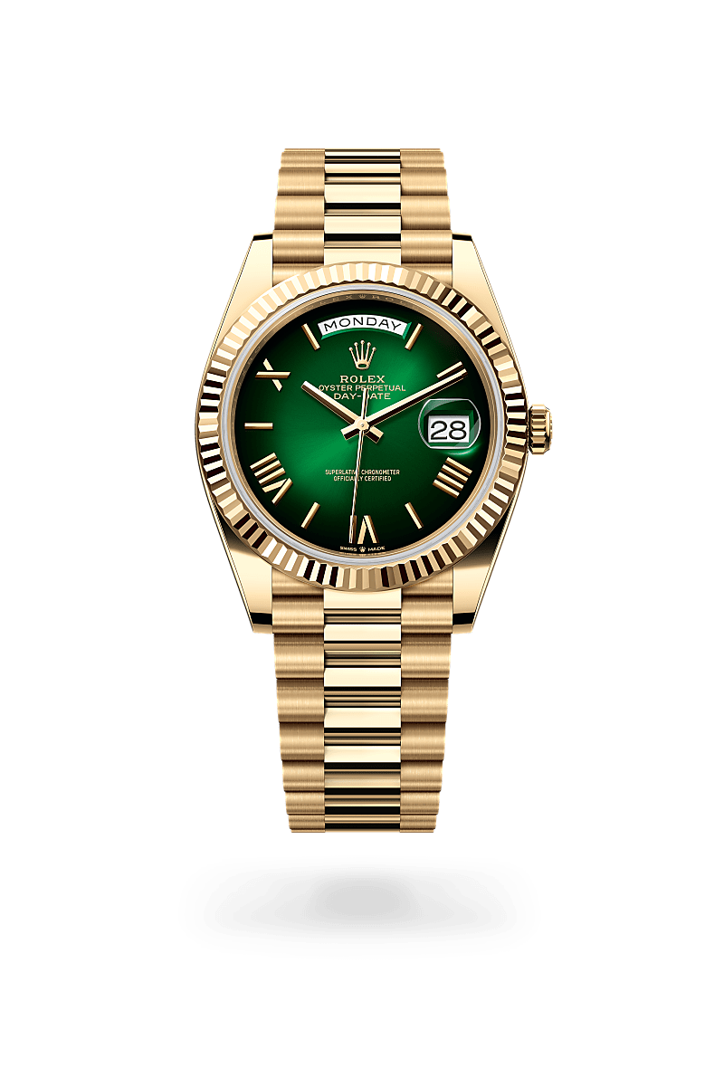 rolex day-date in 18 ct yellow gold, m228238-0069 - ben bridge