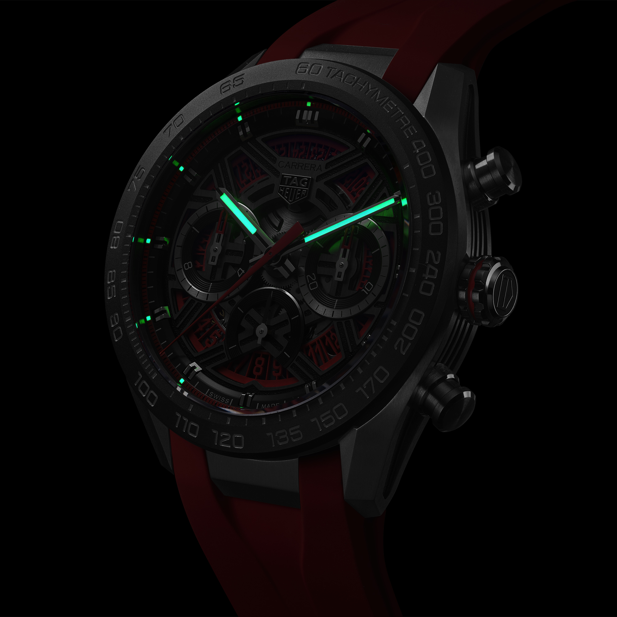TAG Heuer Carrera Chronograph Extreme Sport Red Dial, 44mm